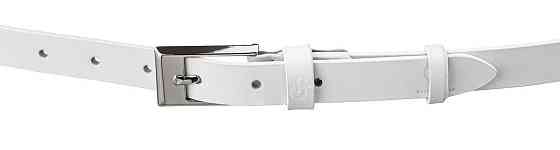 Ремінь тонкий жіночий Білий (GRANDE PELLE) Київ