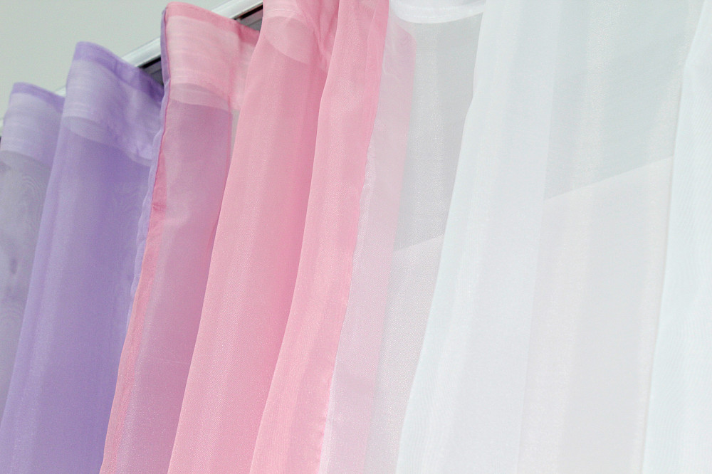 Кухонні штори VR-Textil № 054к комбіновані бузковий з рожевим і білим 300х170 см (50-050) Київ - фото 4