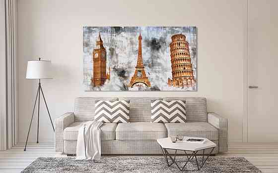 Картина холст в гостиную / спальню  Три вежі   MLP_286 80х160см Киев