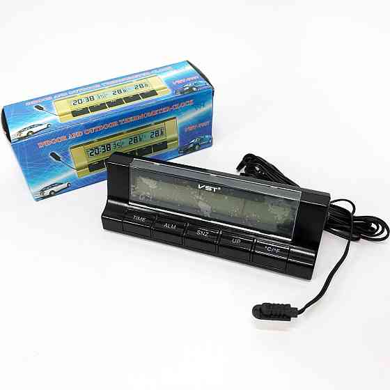 Автогодинник з термометром VST-7037 QN-86 Львів