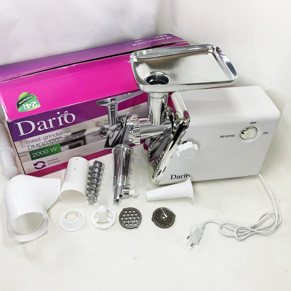 Мясорубка для наполнения колбас Dario DMG0320 2000Вт, Мясорубка для помидоров реверс насадки VQ-70 Львов - изображение 17