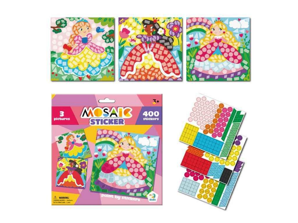 Мозаїка Принцеси зі стікерами 300897 ТМ DODO Київ - фото 1