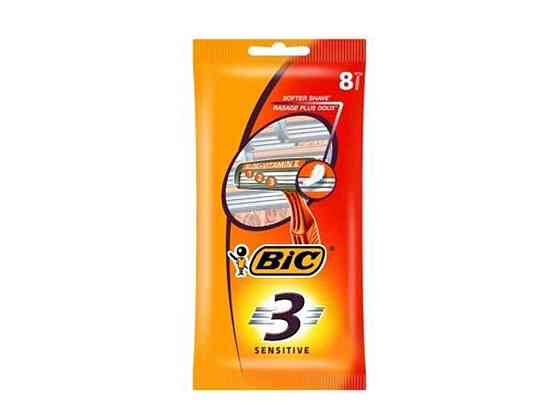 Однор. станок BIC 3 для бритья Чувствительная кожа (8шт.в уп.) ТМ BIC Solmir Киев