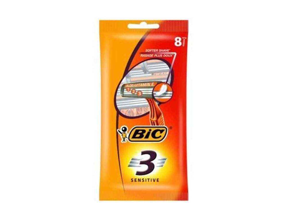Однор. станок BIC 3 для бритья Чувствительная кожа (8шт.в уп.) ТМ BIC Solmir Киев - изображение 1