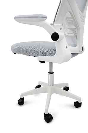 Стілець офісний Тонус, світло-сірий/білий Киев