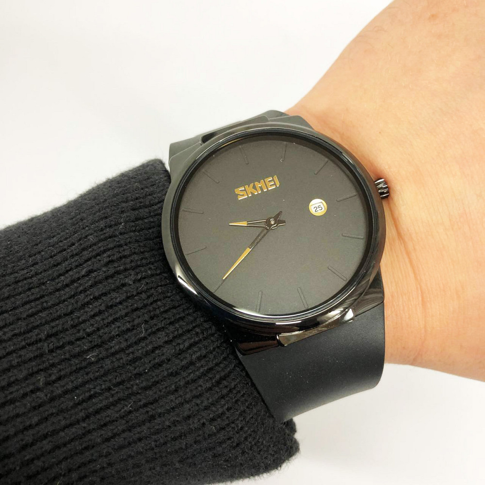 Солідні чоловічі годинники SKMEI 1509BK, Наручні чоловічі годинники стильні ділові ZA-64 Львів - фото 13