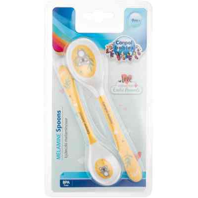 Набір дитячого посуду Canpol babies Exotic Animals ложечок з меламiну 2 шт Жовтий (4/530_yel) Вінниця