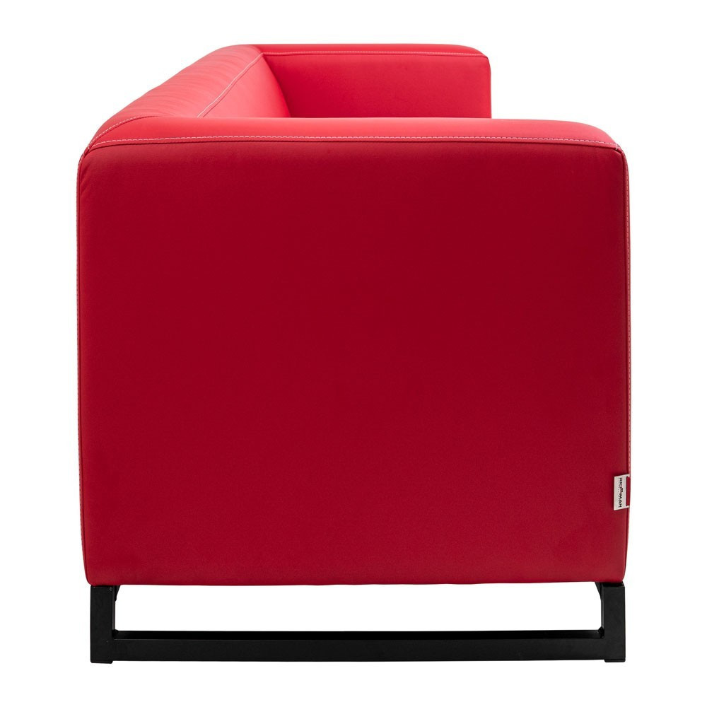 Диван Richman Space трійка на металокаркасі 195*76*76H Червоно-чорний Київ - фото 4