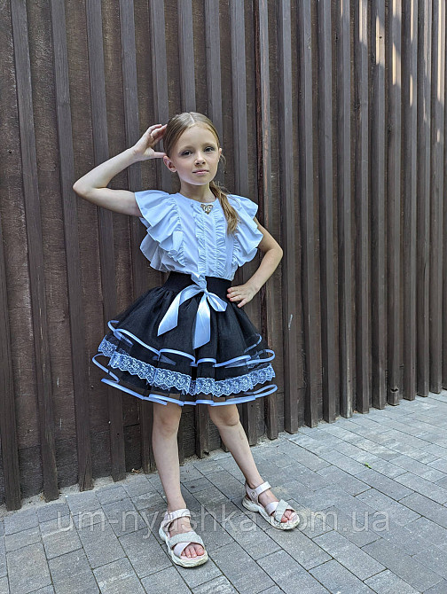 Красивая школьная юбочка с белым кружевом Кривой Рог - изображение 6