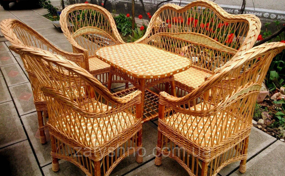 Комплект плетеной мебель из лозы на 6 персон Киев - изображение 1