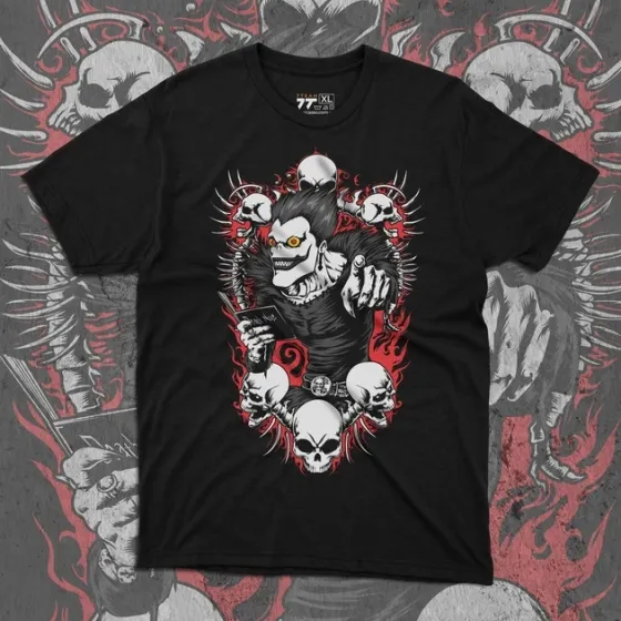 Футболка для підлітка хлопчика з принтом Тетрадь смерти Рюк 2 Розмір 160 Anime10134 Дніпро