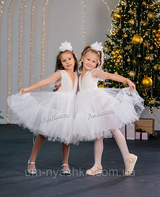 Святкова пишна біла сукня для дівчинки Кривий Ріг - фото 1