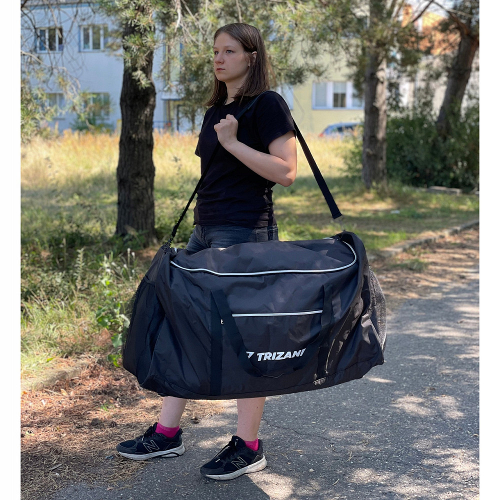 Транспортная сумка дорожная 180 литров с ручками Trizand (23639) Black Нововолынск - изображение 8
