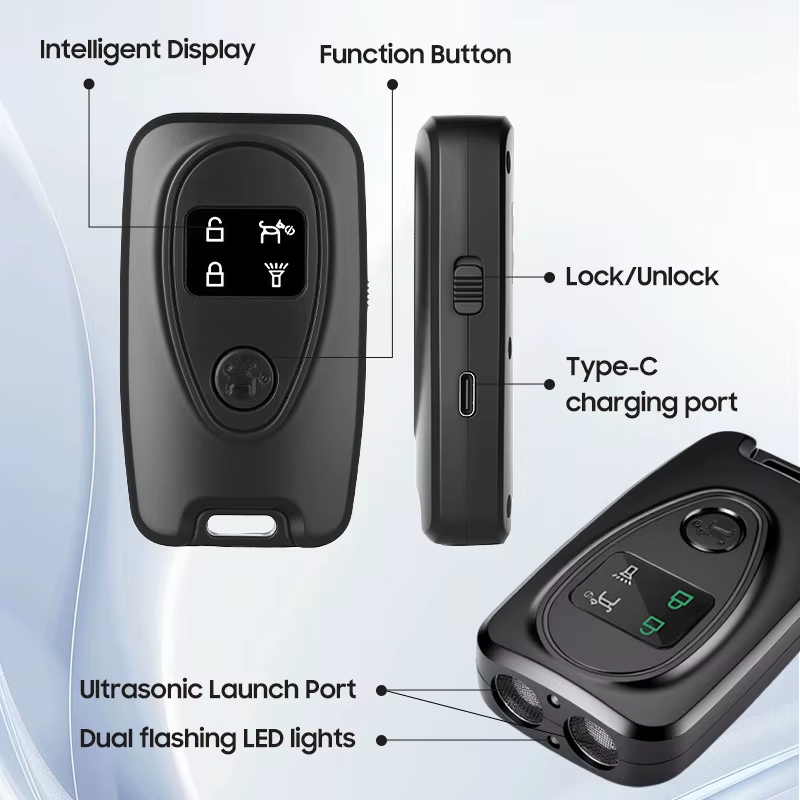 Ультразвуковой отпугиватель собак Ultrasonic A7 + фонарик Type-C Черный Винница - изображение 5