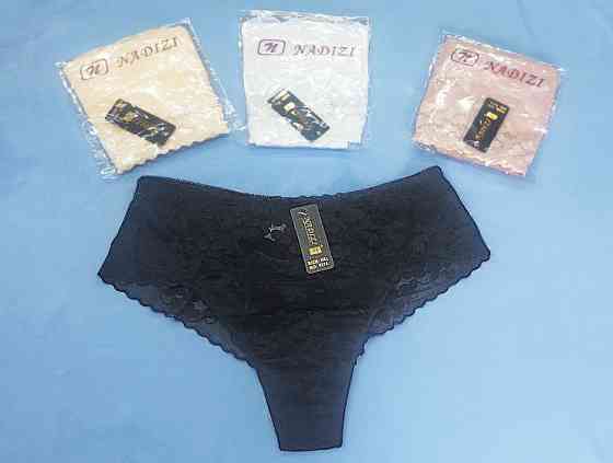 Мереживні жіночі труси Чорний 2XL Харків