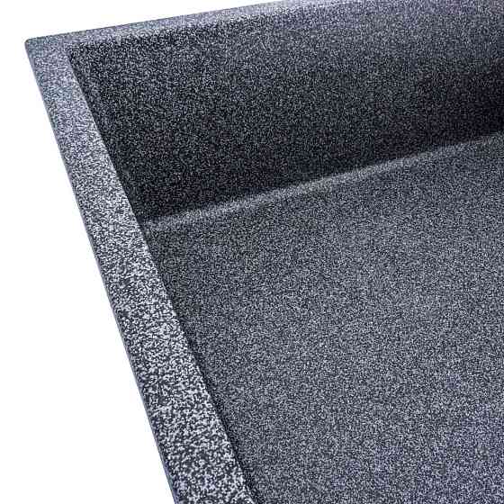 Гранітна мийка для кухні VALESO 8650 DIAMOND матова (графіт) Коломыя