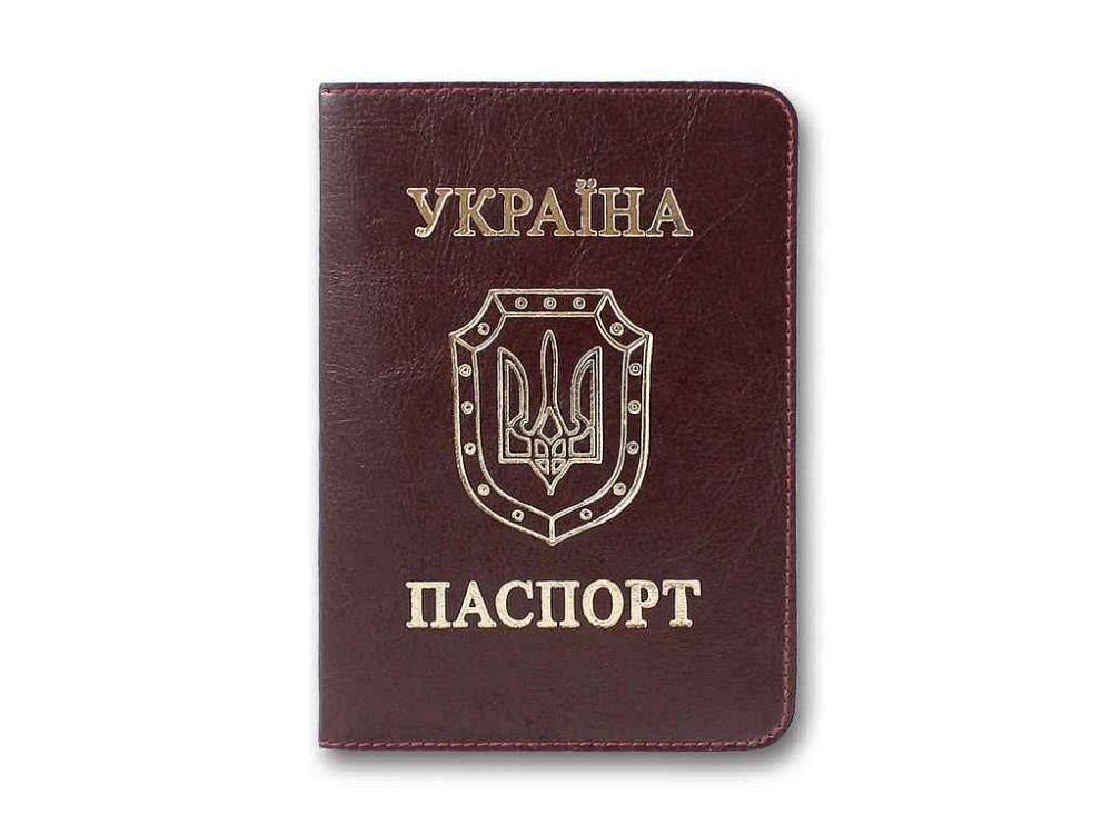 Обкладинка для паспорту ОВ-8 Sarif бордовий ф.100х135 Кр.уг. ТМ БРІСК Київ - фото 1