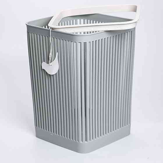 Кошик для сміття пластиковий в офіс для паперу 22×22×30 (см) кошик під сміття 8 (л) відро для сміття Зелений HP-45-9GR Коломия