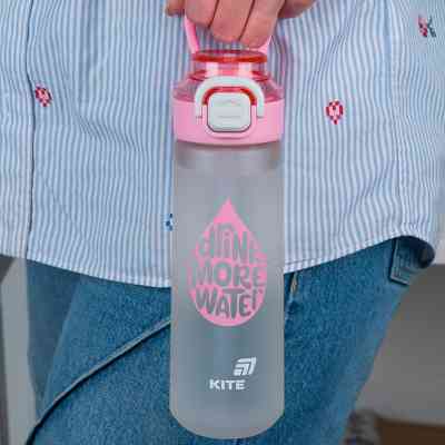 Бутылка для воды Kite 760 мл, сіро-рожева (K25-1214-3) Винница