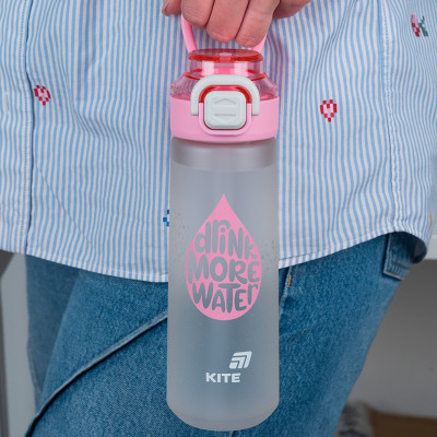 Бутылка для воды Kite 760 мл, сіро-рожева (K25-1214-3) Винница - изображение 5