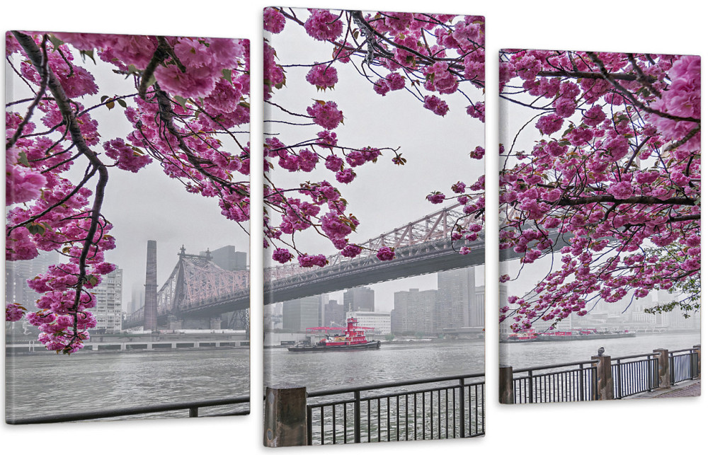 Модульна картина у вітальню/ спальню Сакура в місті Art-570_3 100x150 см Київ - фото 1