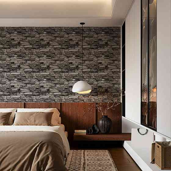 Самоклеюча 3D панель 700x770x3мм Графітовий (59-3) SW-00001481 Київ