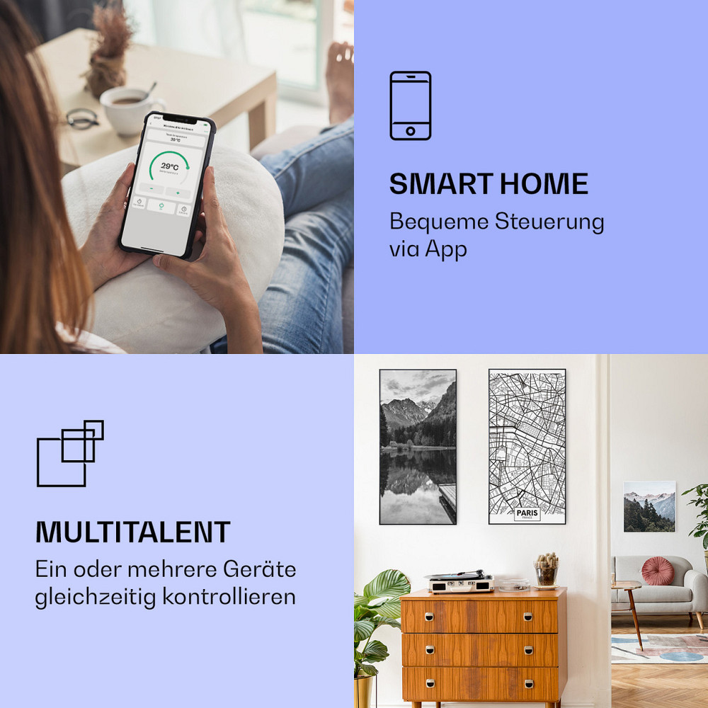 Wonderwall Air Art Умное инфракрасное отопление карта города Париж 60x120 см 700 Вт 60 x 120 см | Карта Парижа Ровно - изображение 2