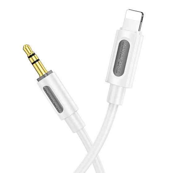 Аудіокабель BOROFONE BL20 True sound silicone digital audio conversion cable iP White Одеса