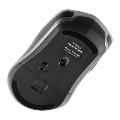 Мишка Vinga MSW-909 Silent black-grey Вінниця - фото 7