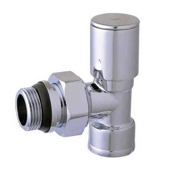 Кран вентильний кутовий з американкою SOLOMON 3/4″ CHROM 1855  з ущільнювачем Луцк