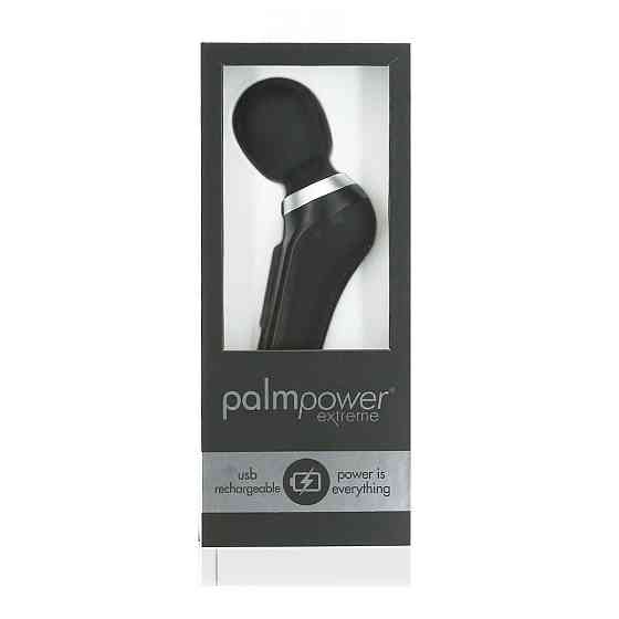 Мощный вибромассажер PalmPower Extreme - Black, 7 режимов, гибкая головка, перезаряжаемый Sex Aura Киев