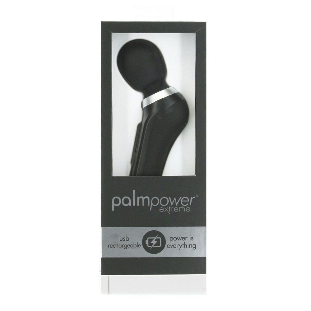 Мощный вибромассажер PalmPower Extreme - Black, 7 режимов, гибкая головка, перезаряжаемый Sex Aura Киев - изображение 6