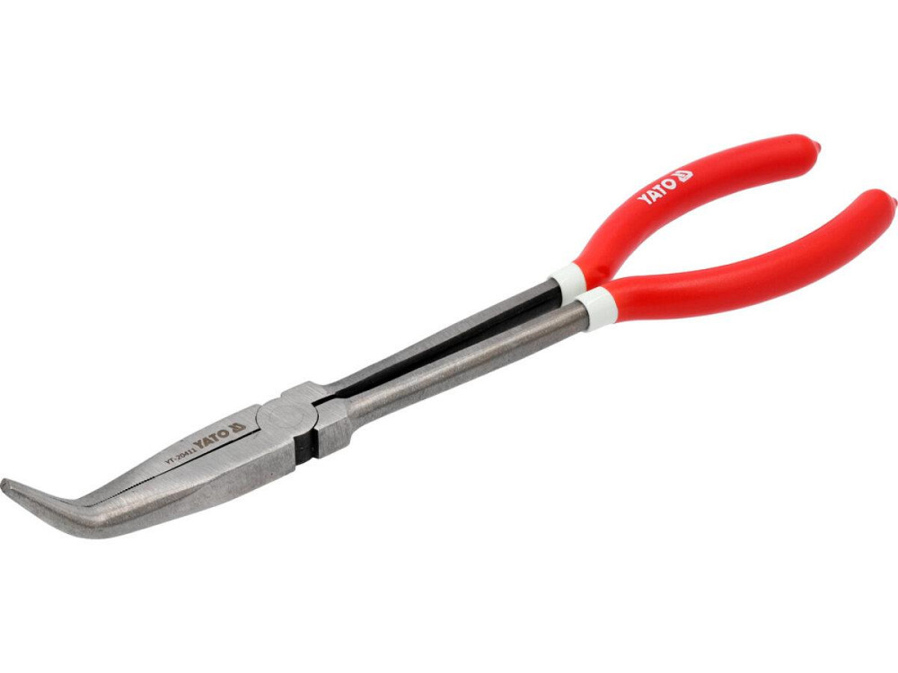 Щипці вигнуті під 45° подовжені YATO : L= 285 мм, HRC 50, Cr-V [12/60] Одесса - изображение 1