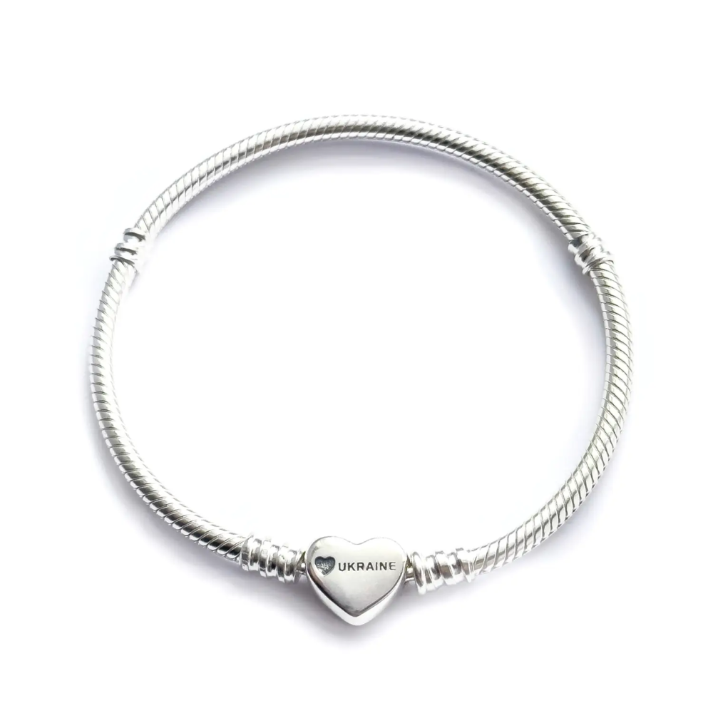 Срібний браслет  "З Україною в серці" MasterSem Київ - фото 2