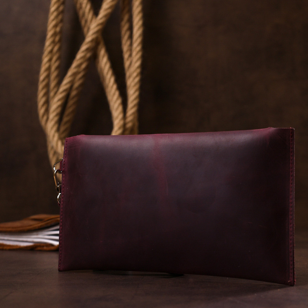 Винтажная женская тревел-косметичка Shvigel 16429 Бордовый Киев - изображение 9