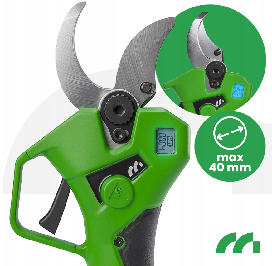 Секатор электрический аккумуляторный для веток 40мм 500Вт 21В Maltec (Польша) Киев - изображение 4