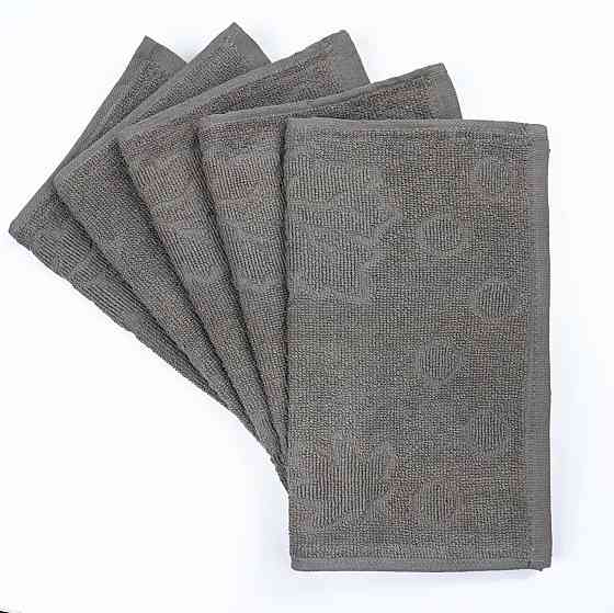 Кухонна жакардова серветка GM Textile 25х45 см 380 г/м2 (Попелястий) Суми