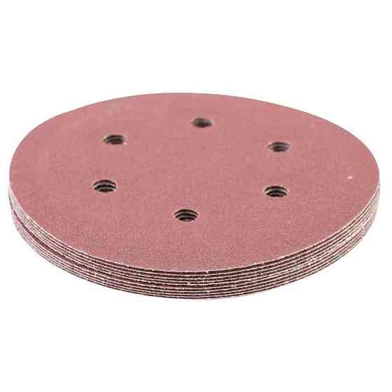 Шлифовальный круг 6 отверстий Ø150мм P100 (10шт) SIGMA (9122261) Ровно