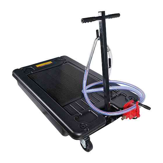 Піддон підкатний для зливу оливи з ручним роторним насосом для відкачування оливи 64 л G.I.KRAFT OCP17G Чернігів