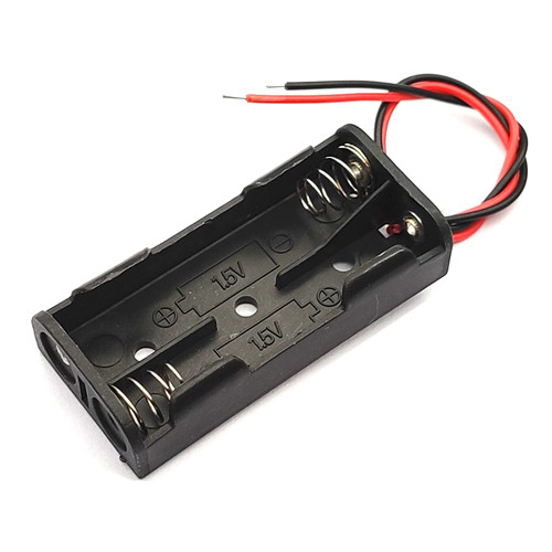 Відсік для 2 батарей AAA, 3В бокс кейс з дротами, Arduino Вінниця - фото 1