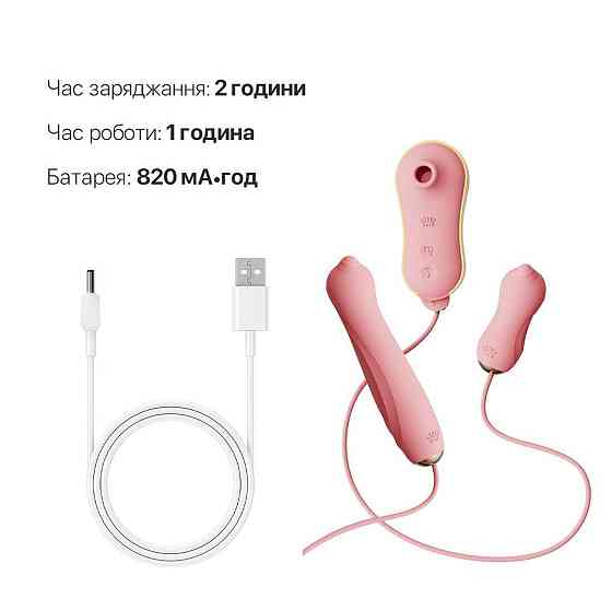 Набор 3в1 Zalo – UNICORN Set Pink, виброяйцо, пульсатор, вакуумный стимулятор Sex Aura Киев
