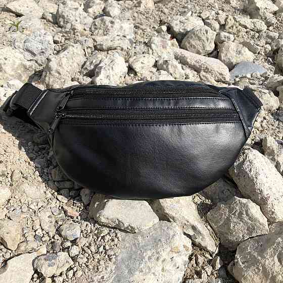 Сумка на пояс мужская бананка кожаная поясная экокожа компактная Київ