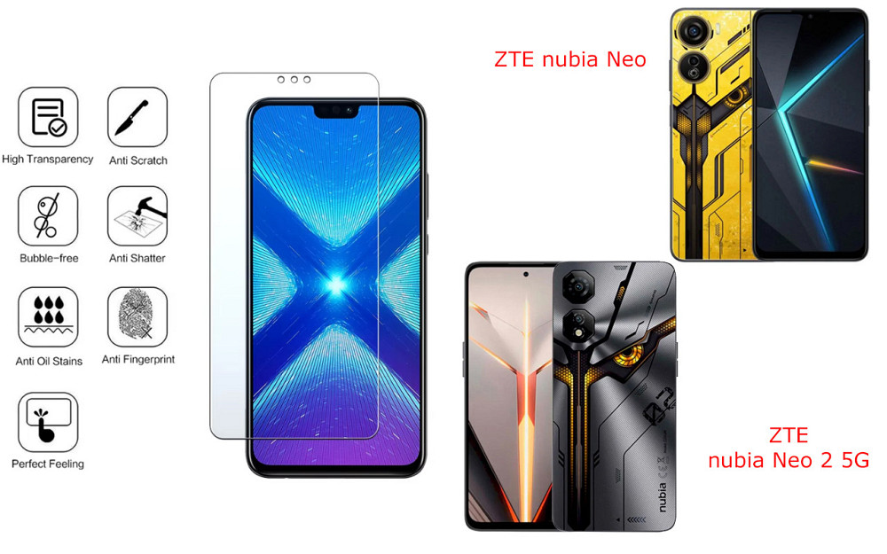 Защитное стекло NeoGlass для ZTE nubia Neo, nubia Neo 2 5G – ультрапрозрачное и устойчивое Киев - изображение 4