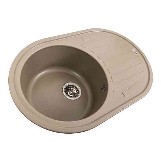 Гранітна мийка для кухні Platinum 7750 LIRA матовий Титан Коломыя