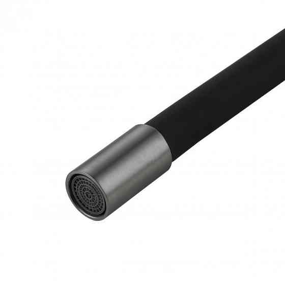 Змішувач для кухні Lidz Aria 015F3 (k35) з гнучким виливом LDARI015F3BGRP49564 графіт/чорний Київ