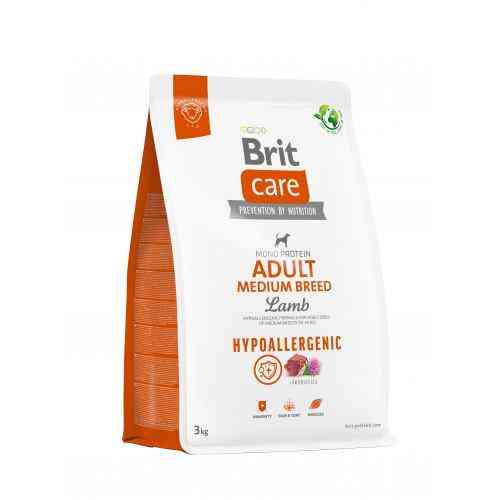 Сухой корм Brit Care Dog Hypoallergenic Adult Medium Breed для собак средних пород, гипоаллергенный с ягненком, 3 кг Киев