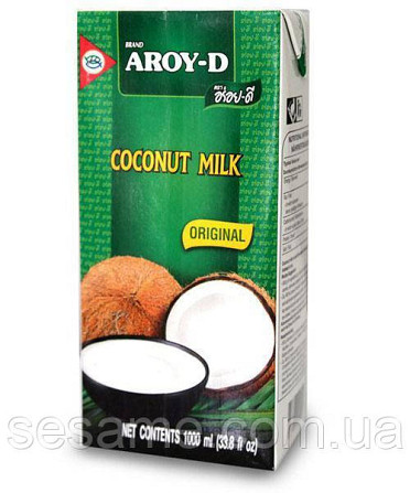 Кокосовое молоко 70% Aroy-D 1 л Харьков - изображение 1