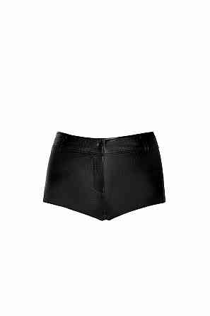 Шортики Noir Handmade F318 Wild, XL, black, под латекс, крокодиловый принт, с доступом Sex Aura Киев