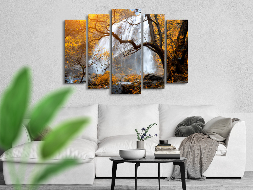 Модульна картина у вітальню / спальню Осінній водоспад Art-329_5 ( 80х118см ) Київ - фото 3