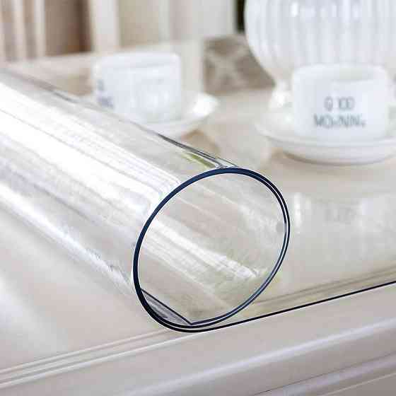 М'яке скло Прозора силіконова скатертина на стіл Soft Glass Захист для меблів 1.4х1.0 м (товщина 2мм Вінниця